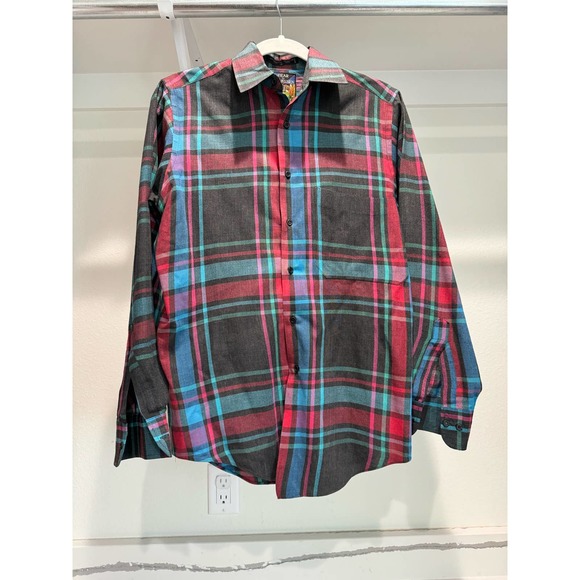 Vintage Gear by Van‎ Heusen Long Sleeve Button-Down Shirt Size Medium - Picture 2 of 5